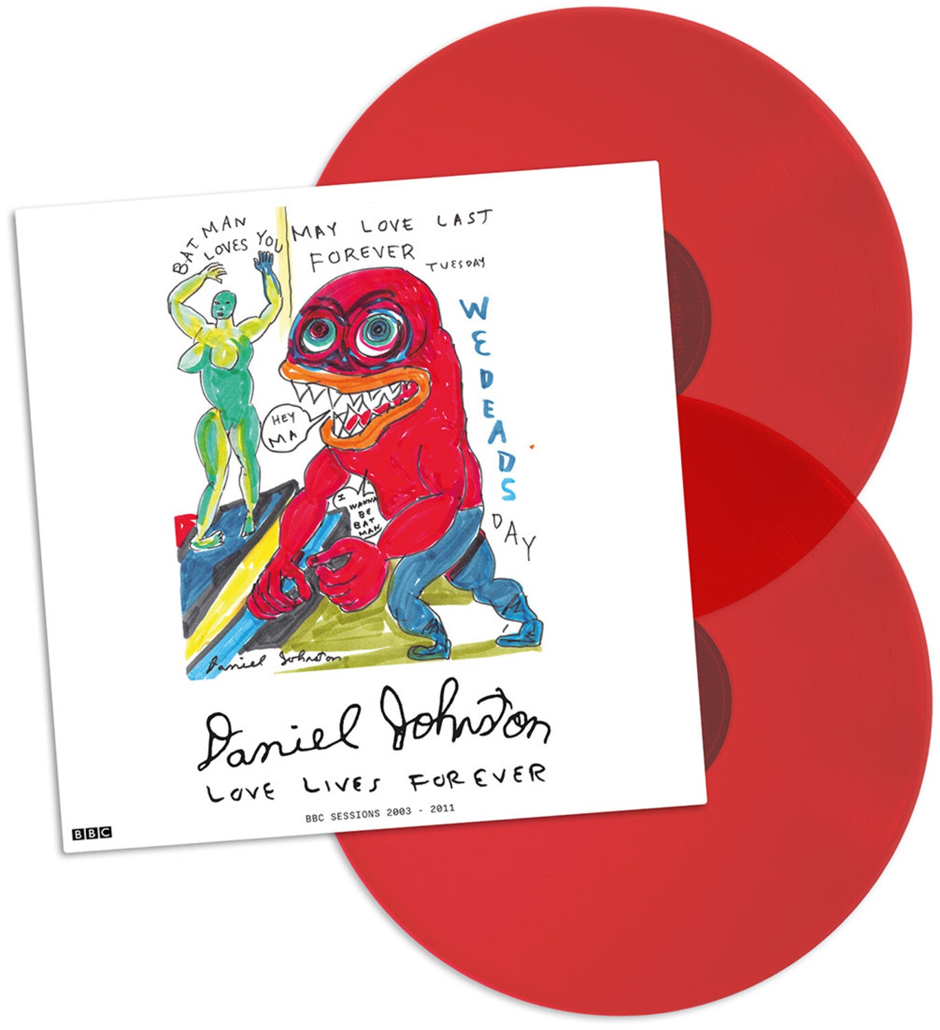 Daniel Johnston - Love Lives Forever - BBC Sessions 2003-2011 2xLP (Red Vinyl)