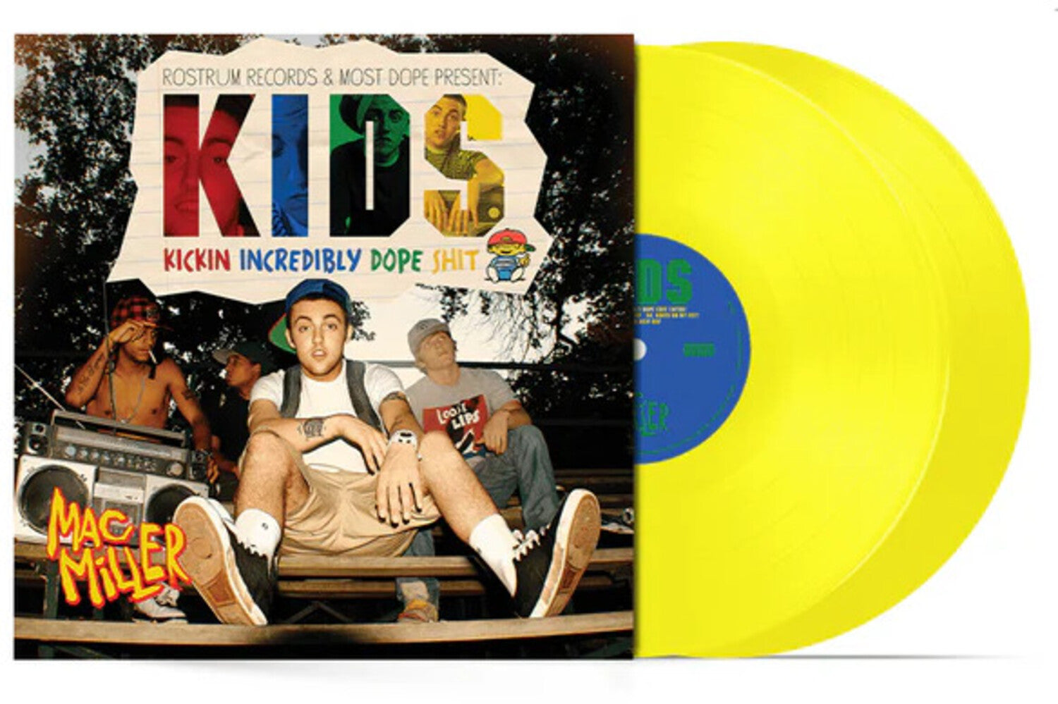 Mac Miller - K.I.D.S. - Translucent Yellow 2xLP (Yellow Vinyl)