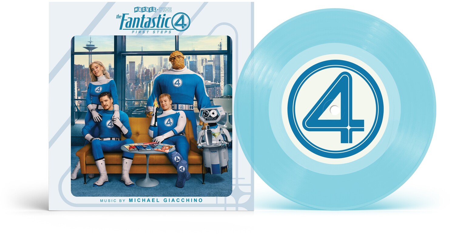 Michael Giacchino / Andrea Datzman - The Fantastic Four: First Steps Main Theme / Let Us Be Devoured (Original Soundtrack) (Blue Vinyl)