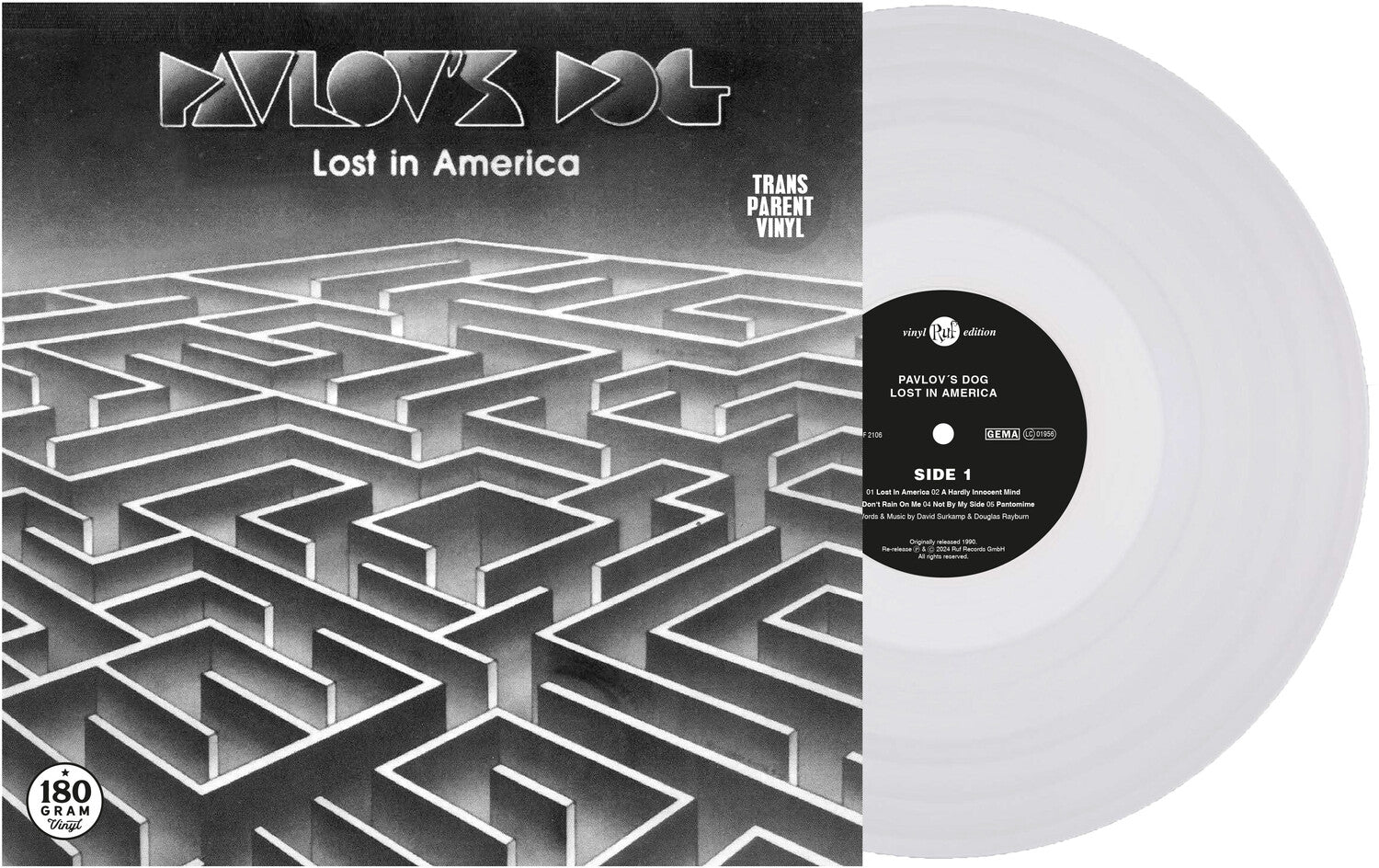Pavlov's Dog - Lost in America (Clear Vinyl)