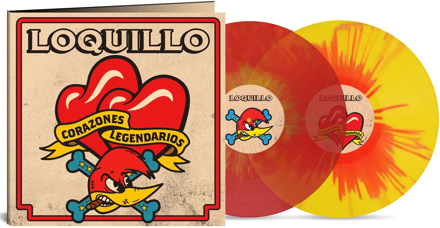 Loquillo - Corazones Legendarios - Red & Yellow Splatter Vinyl (Red Vinyl)