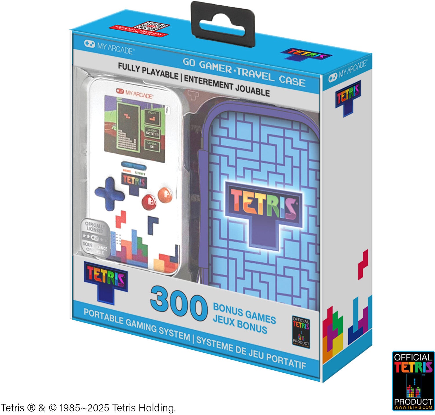 My Arcade - Tetris Go Gamer Portable Handheld Gaming System With Travel Case