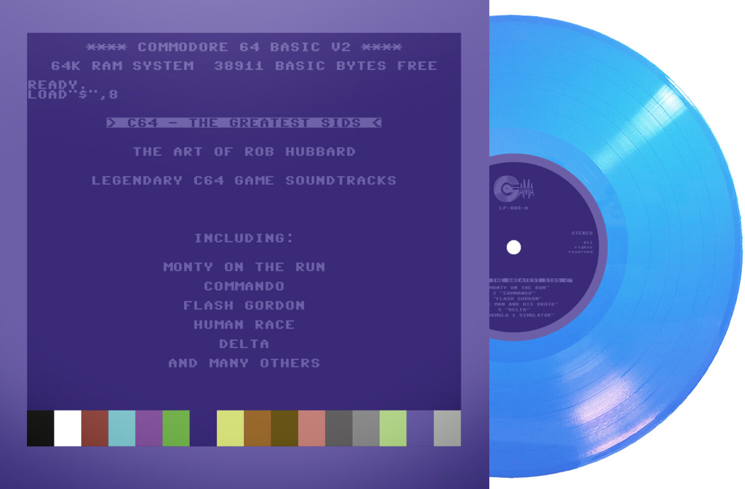 Rob Hubbard - C64 Greatest Sids: The Art Of Rob Hubbard - Limited To 100 Handnumbered Edition (Blue Vinyl)