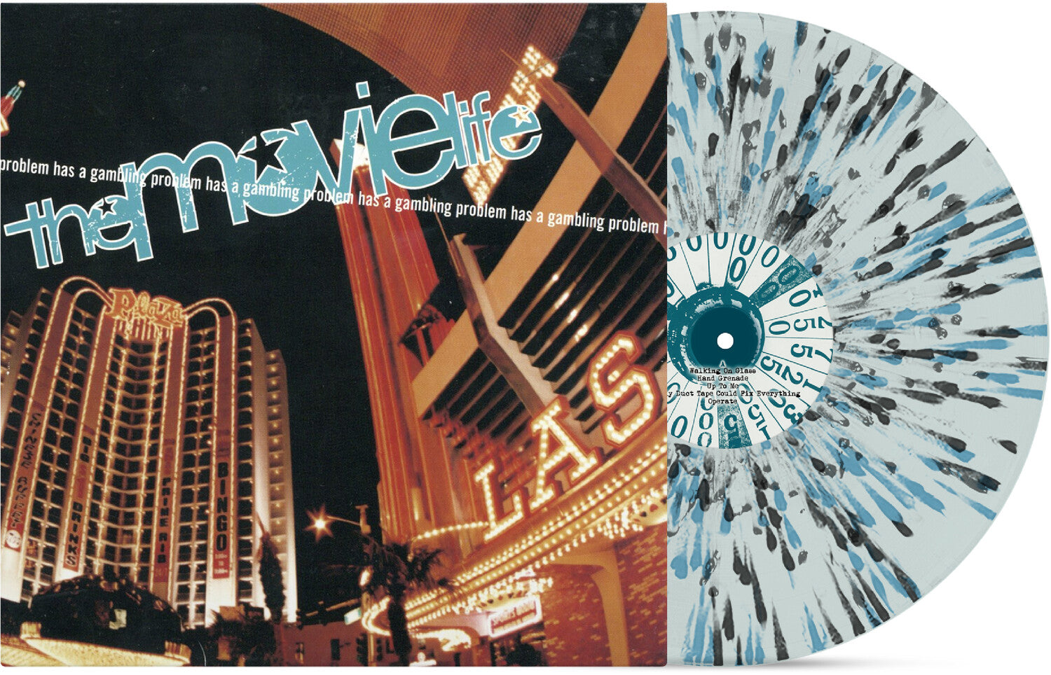 Movielife - Has A Gambling Problem - Blue/Black Splatter (Clear Vinyl)