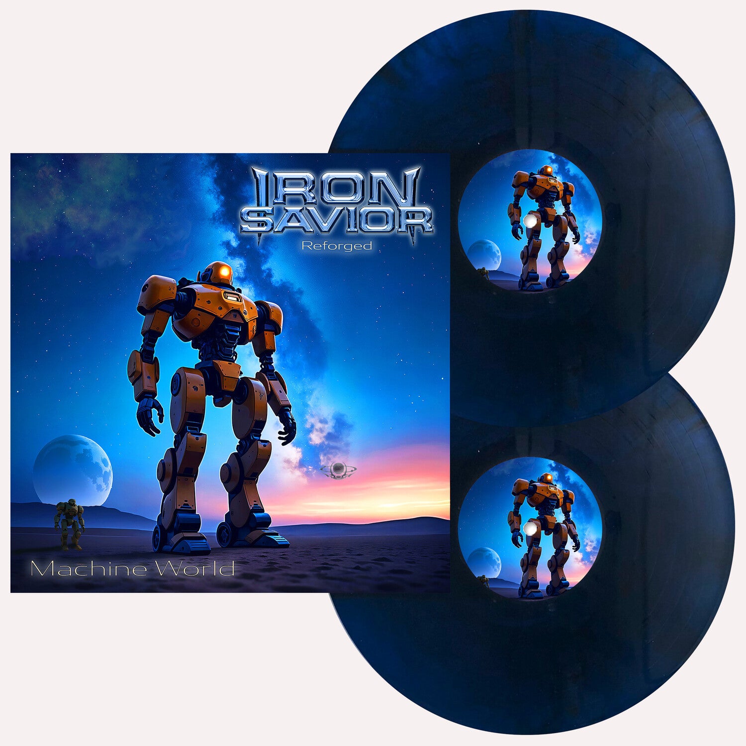 Iron Savior - Reforged - Machine World 2xLP (Blue Vinyl)
