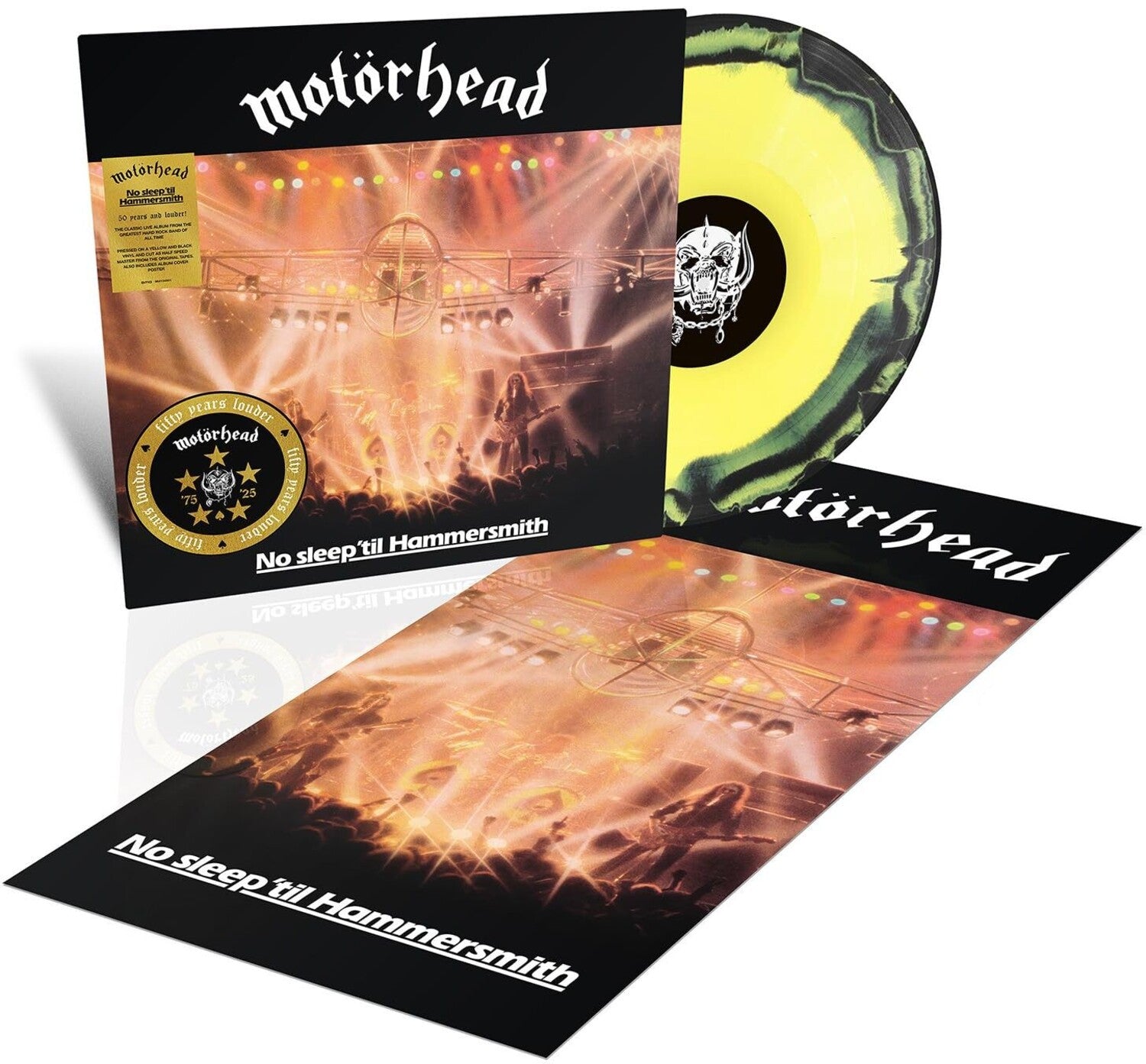 Motorhead - No Sleep 'til Hammersmith [Yellow/Black Half-Speed LP] (Yellow Vinyl)
