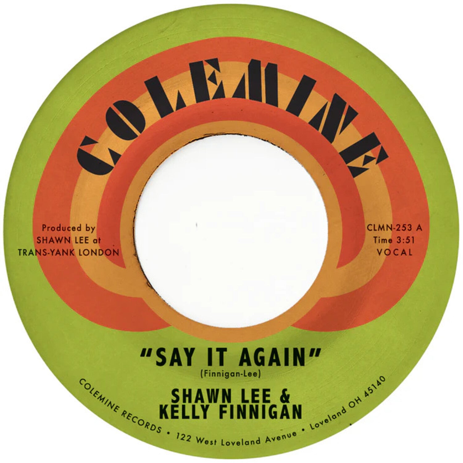 Shawn Lee / Kelly Finnigan - Say It Again / Harpsichord Rock (Clear Vinyl)