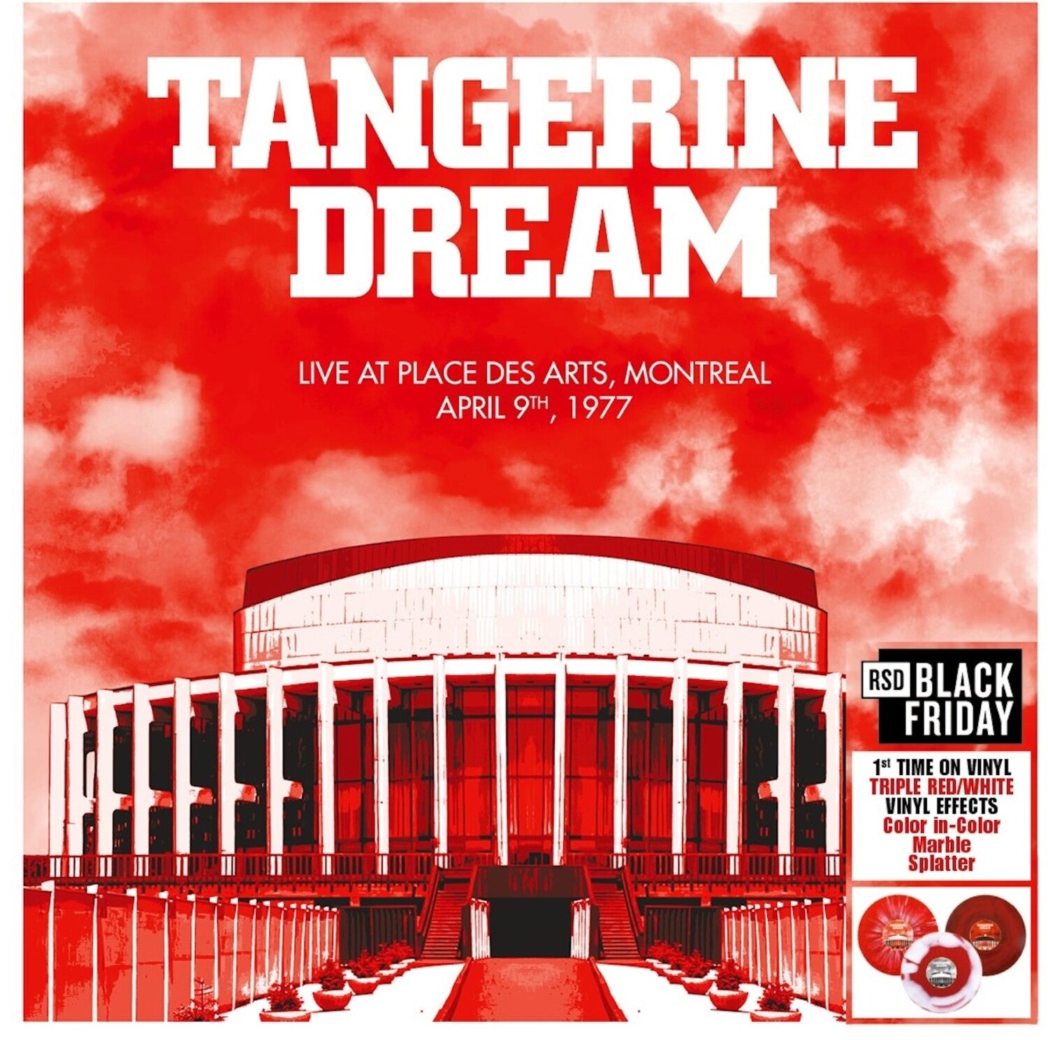 Tangerine Dream - Live at Place des Arts Montreal - April 10 1977 3xLP (Red Vinyl)