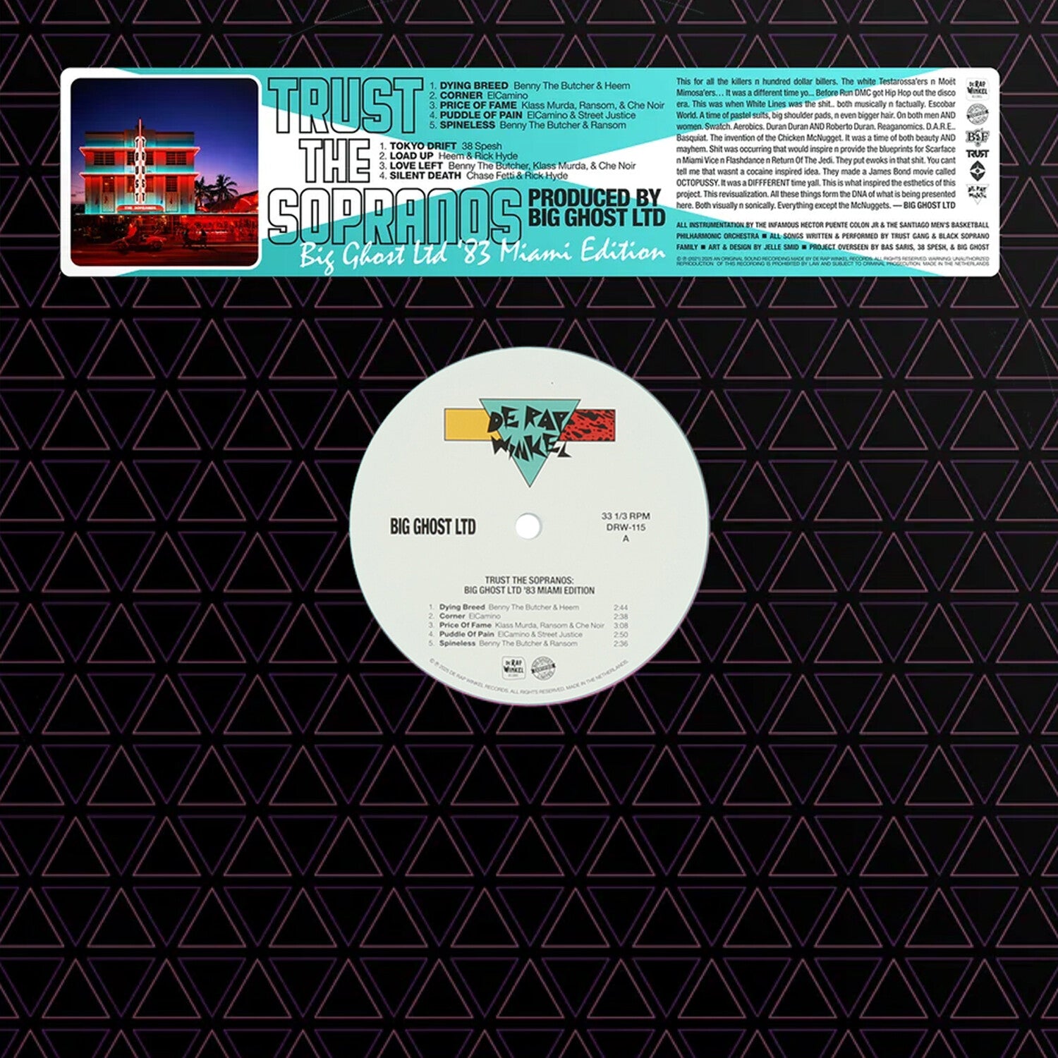 38 Spesh / Benny the Butcher - Trust The Sopranos: Big Ghost Ltd '83 Miami - Turquoise
