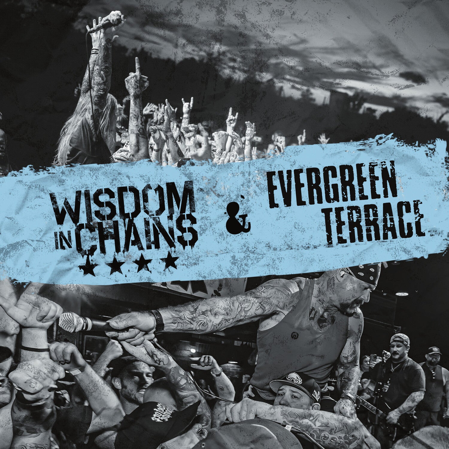 Wisdom in Chains / Evergreen Terrace - Split - Baby Blue (Blue Vinyl)