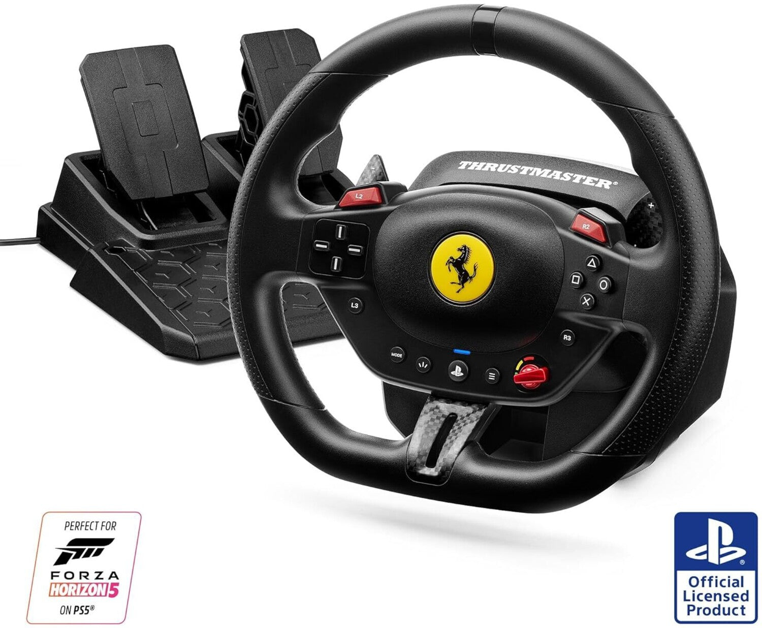 PlayStation 5 Accessory: Racing Wheel - Thrustmaster T98 P Ferrari 296 GTB: Officially Licensed by Sony