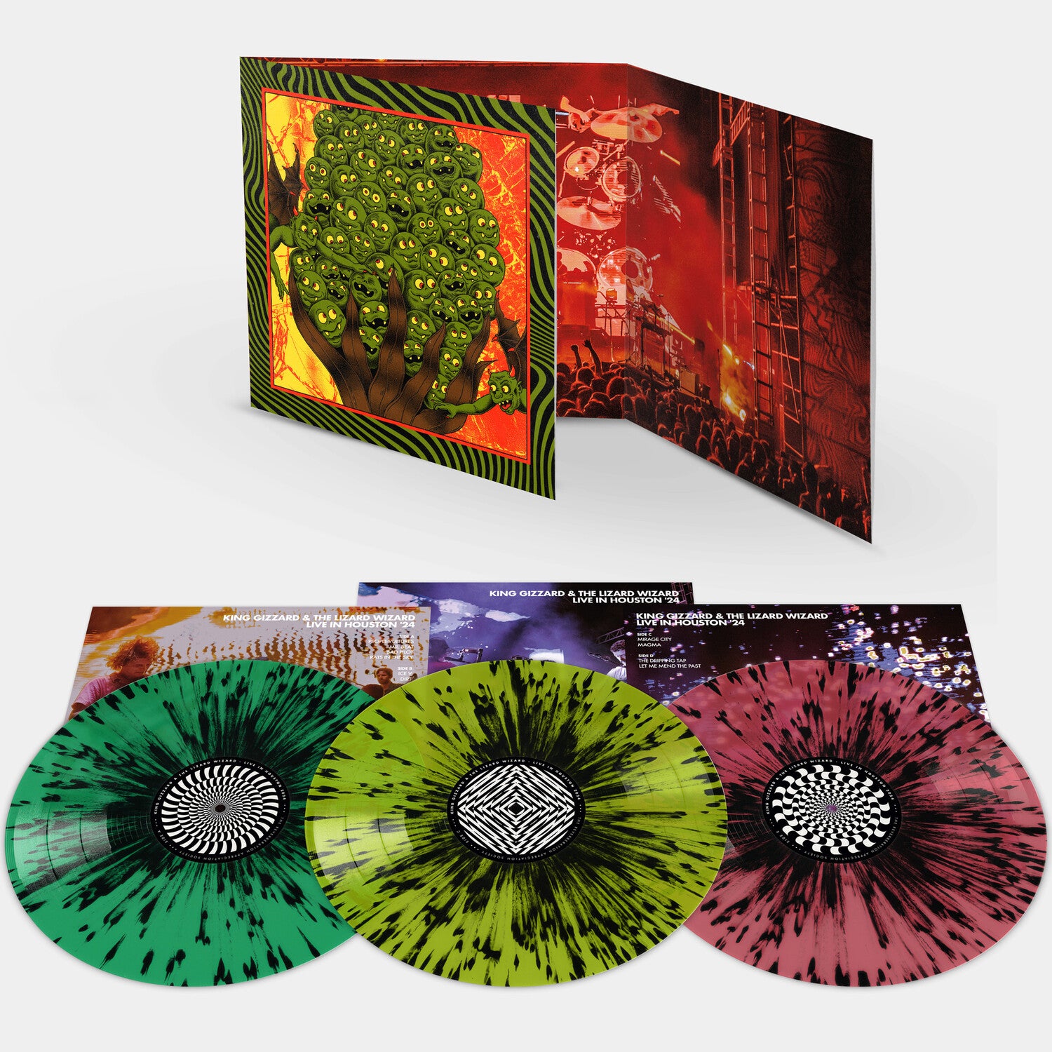 King Gizzard & the Lizard Wizard - King Gizzard - Live In Houston '24 3xLP (Splatter Vinyl)