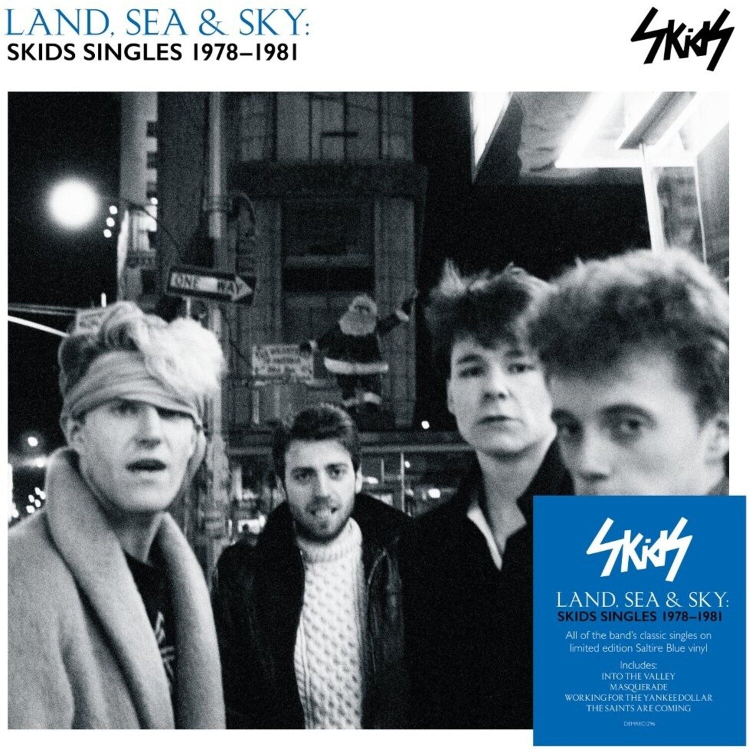 Skids - Land Sea & Sky: Skids Singles 1978-1981 - 140-Gram Saltire Blue Colored Vinyl (Blue Vinyl)