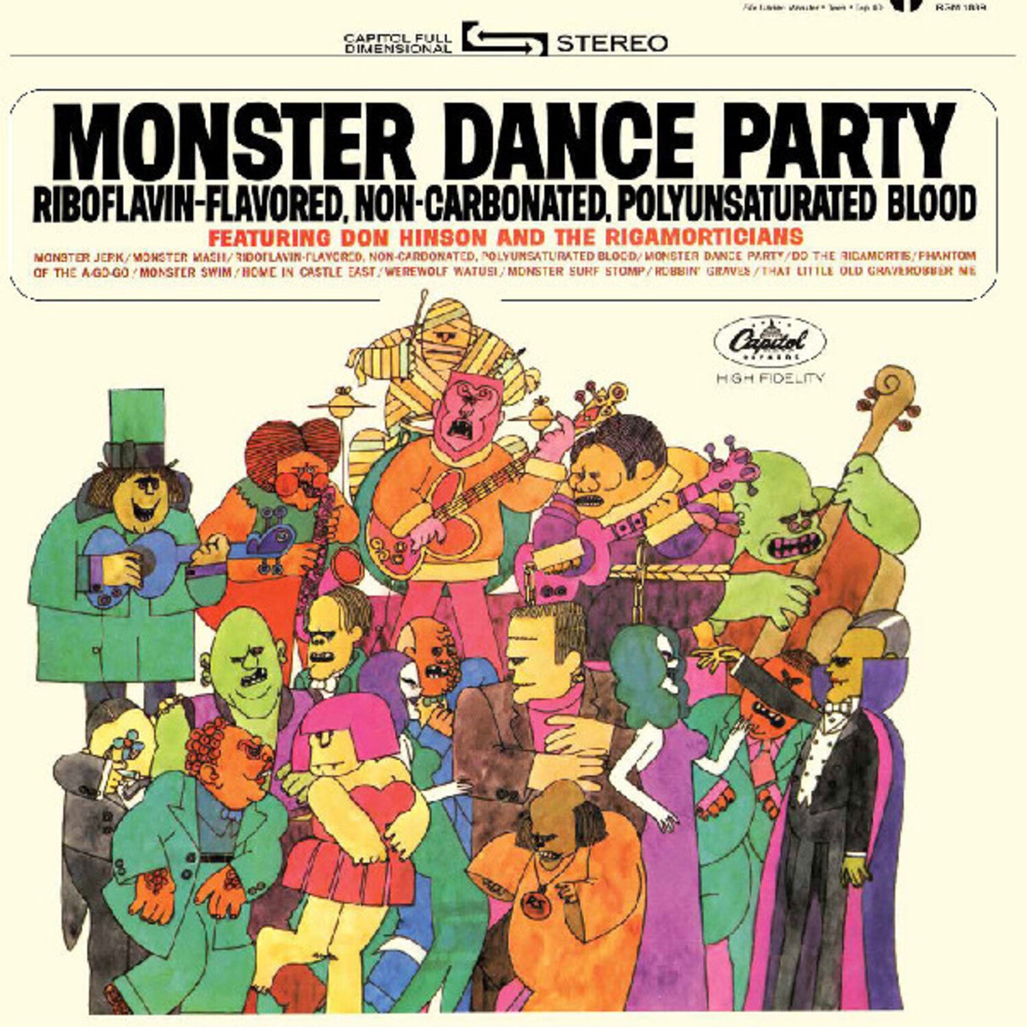 Don Hinson & the Rigamorticians - Monster Dance Party (Orange Vinyl)