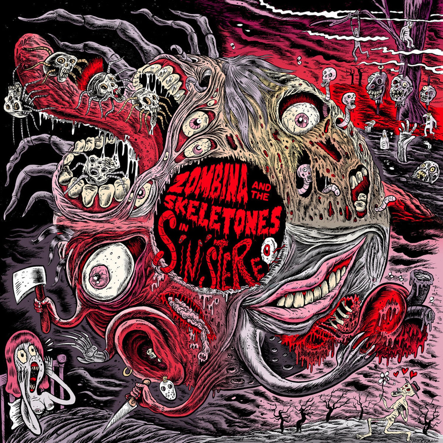 Zombina & the Skeletones - In Sinistereo (Red Vinyl)