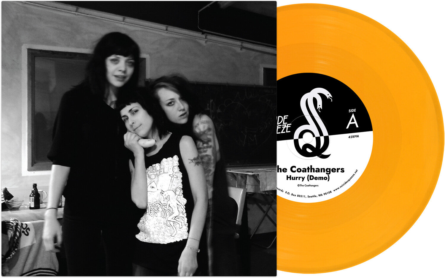 Coathangers - Hurry (Demo) B/W Drifter (Demo) (Orange Vinyl)