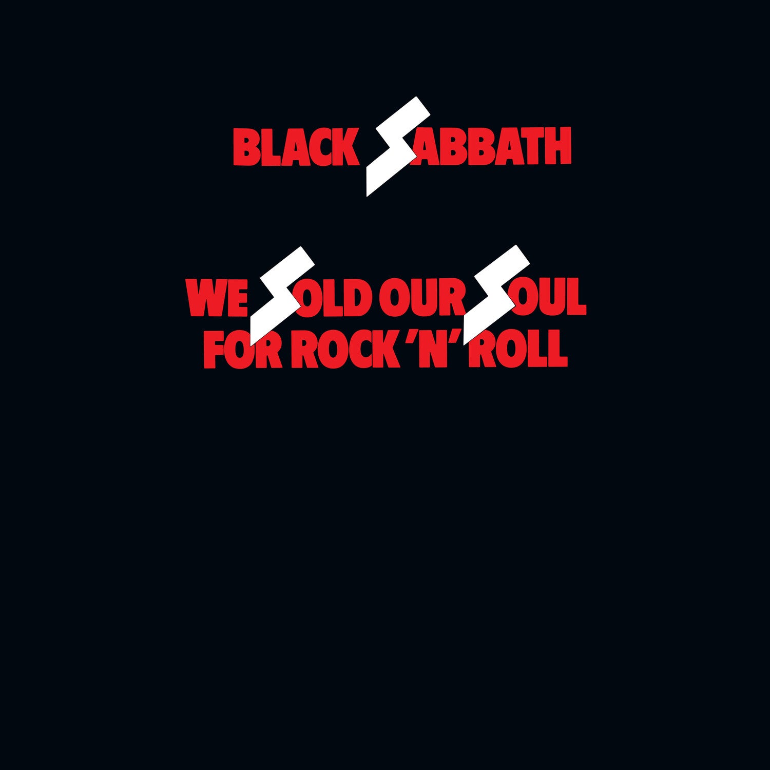 Black Sabbath - We Sold Our Soul For Rock 'N' Roll (RKTBR25) 2xLP (Clear Vinyl) — vinyl LP album cover