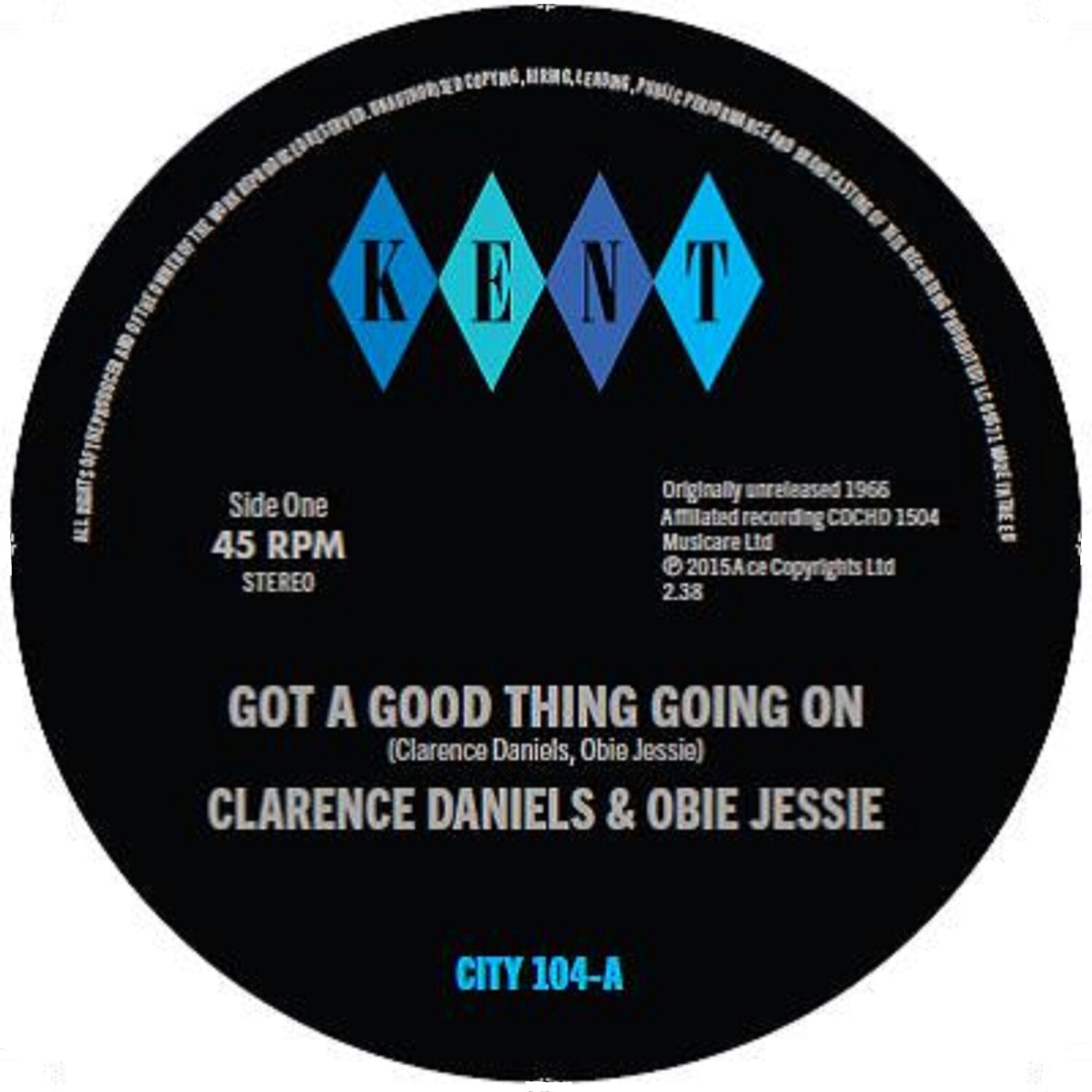 Clarence Orchestra Daniels - Got A Good Thing Going On /Hard Working Girl