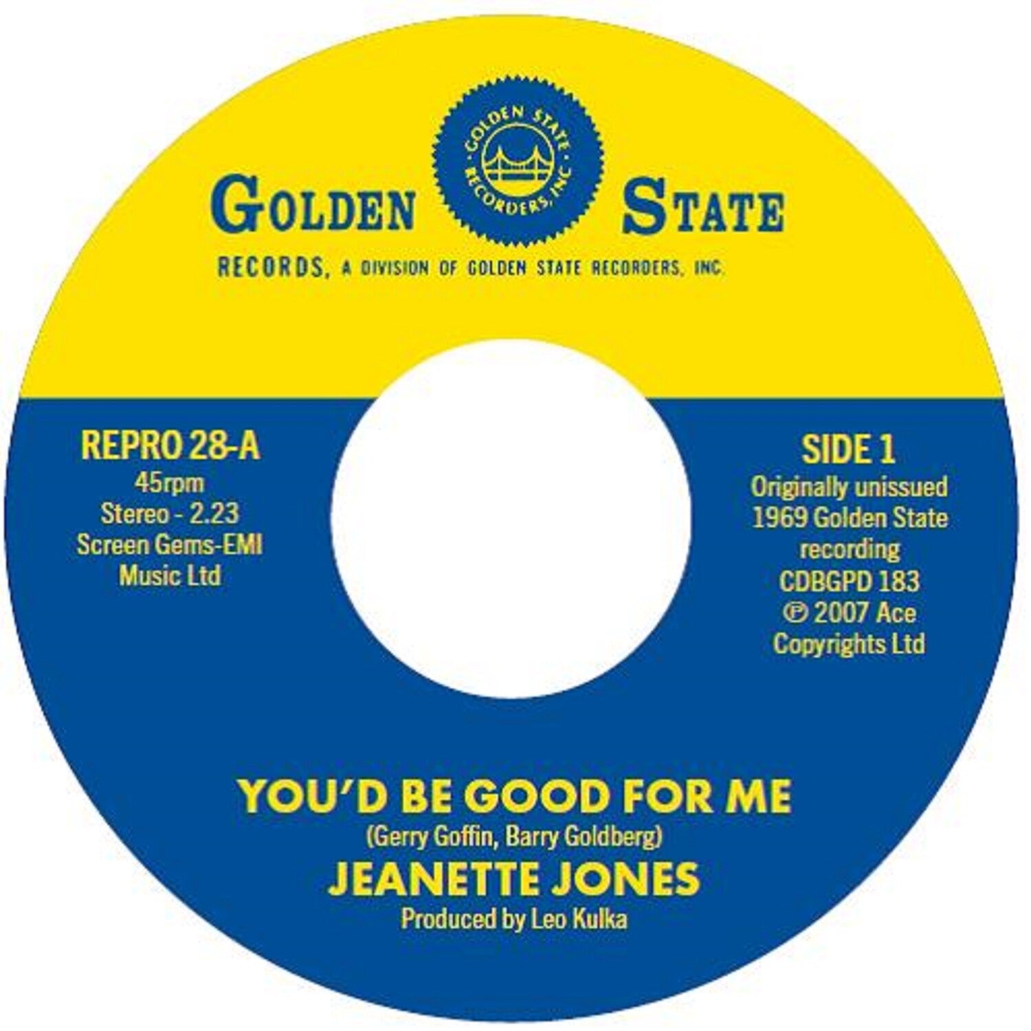 Jeanette Jones - You'd Be Good For Me / Cut Loose