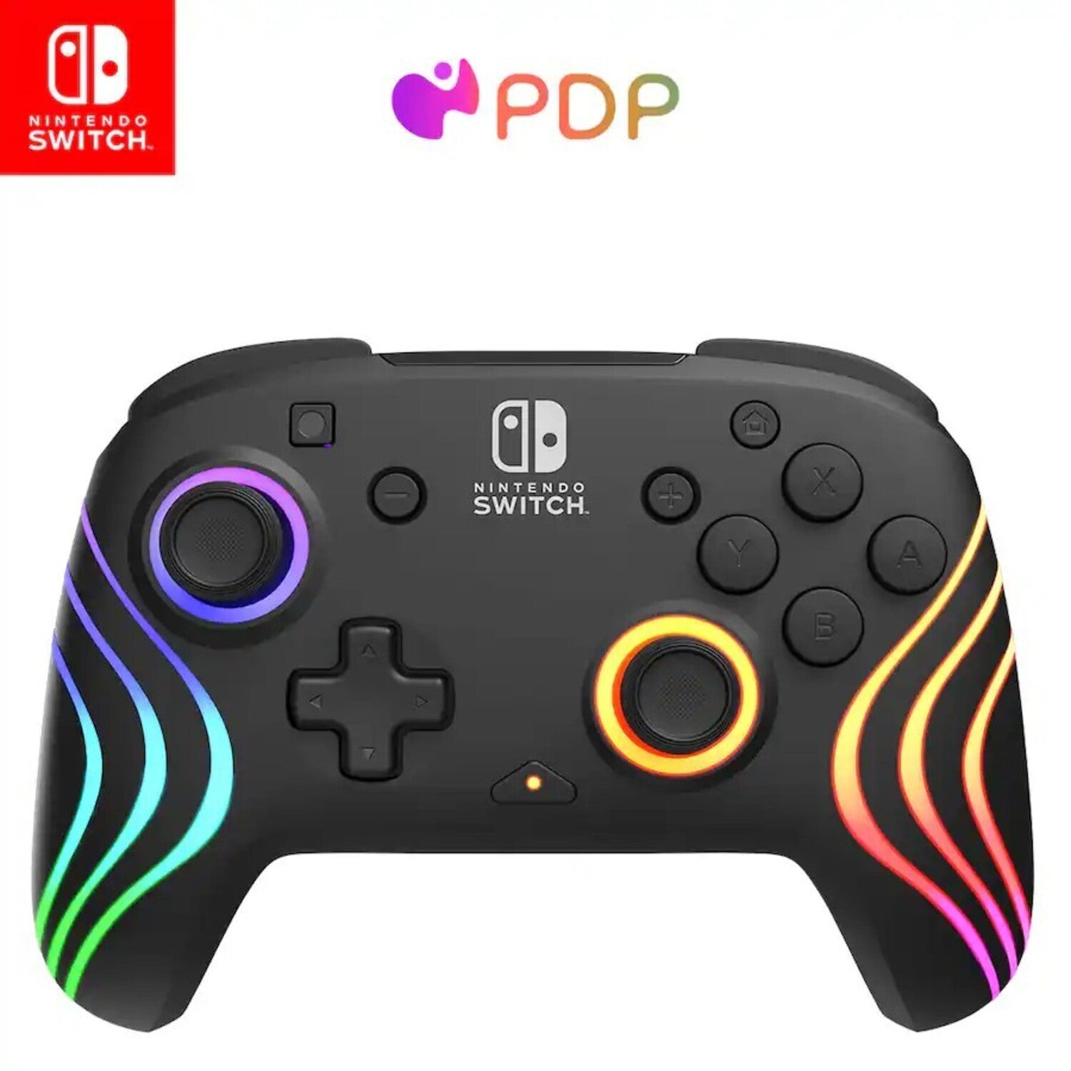 Switch Accessory: Wireless Controller - PDP Afterglow Wave Motion - : Officially Licensed by Nintendo