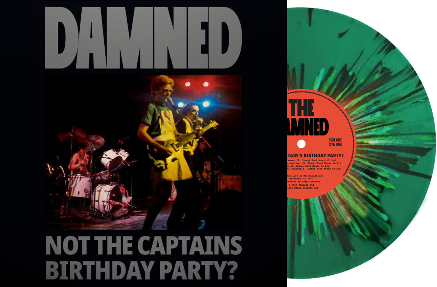 Damned - Not The Captain's Birthday Party - Limited Splatter Green Vinyl (Green Vinyl)