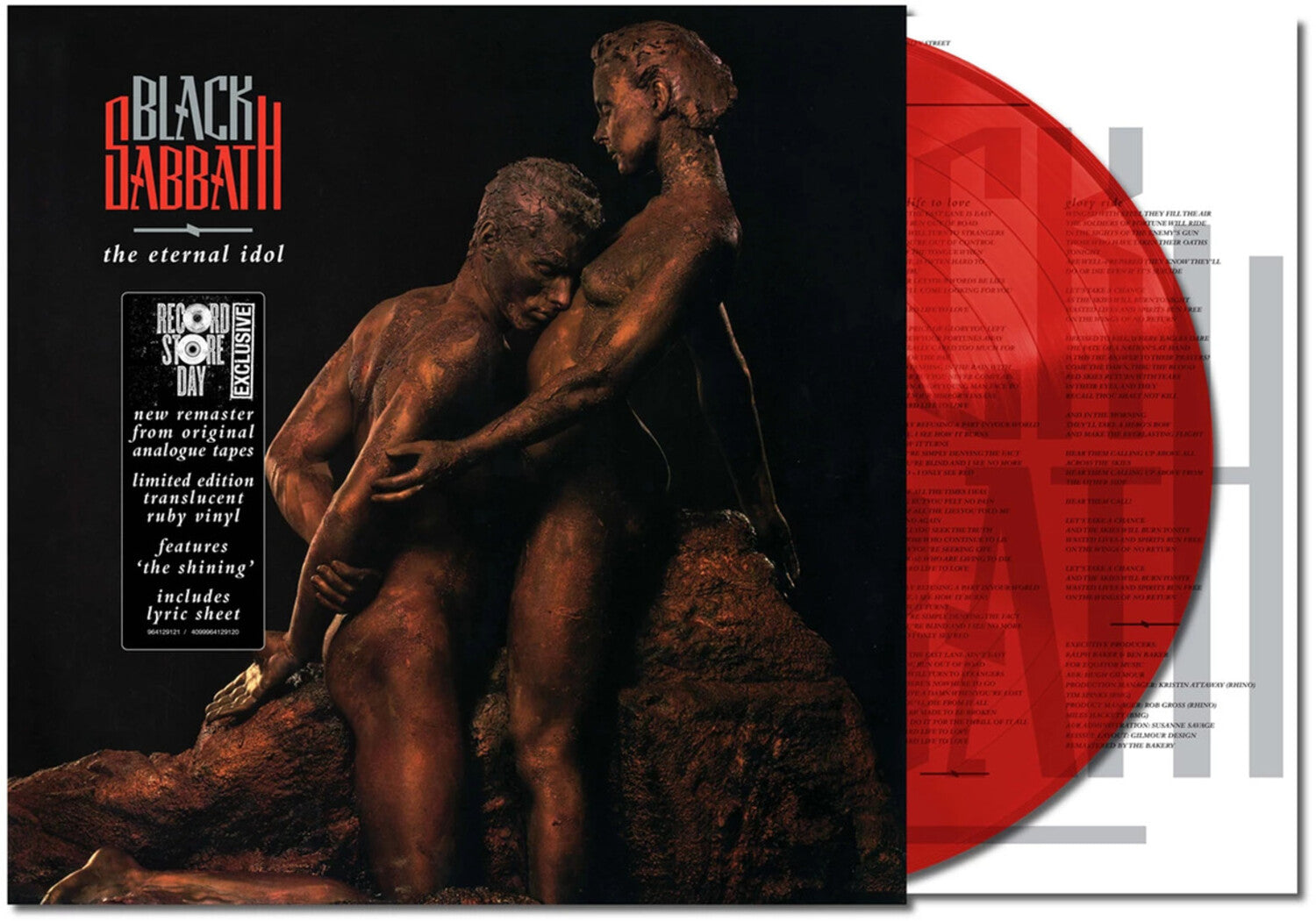 Black Sabbath - Eternal Idol - LimIted Remastered Translucent Ruby Red Colored Vinyl (Red Vinyl)