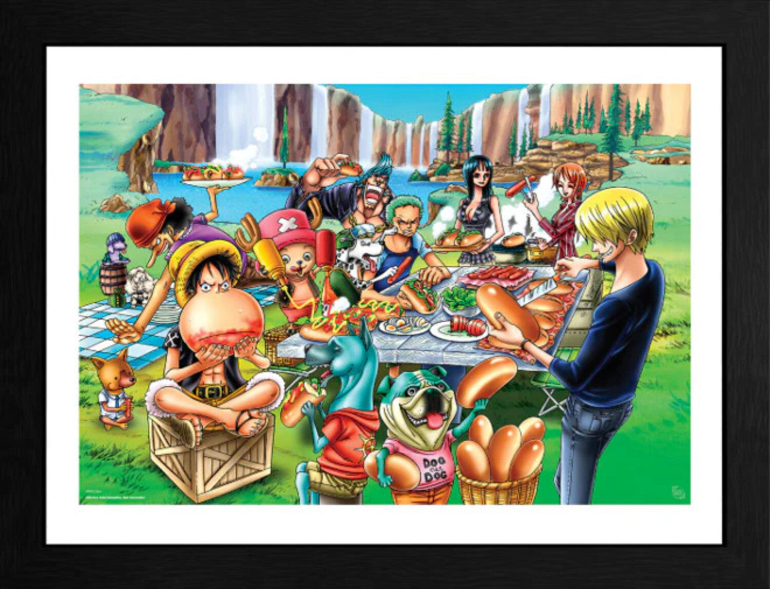 One Piece - Framed Print - Hot-Dog Party (12 x 16)