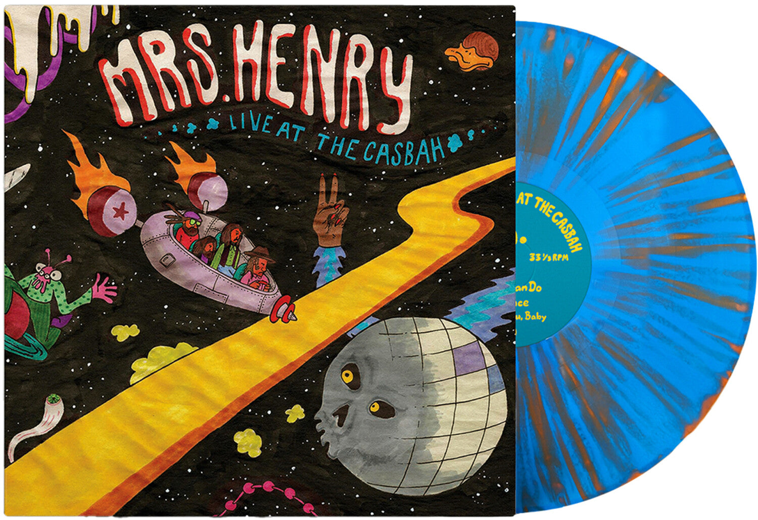 Mrs. Henry - Live at the Casbah - Blue/Orange Splatter (Splatter Vinyl)