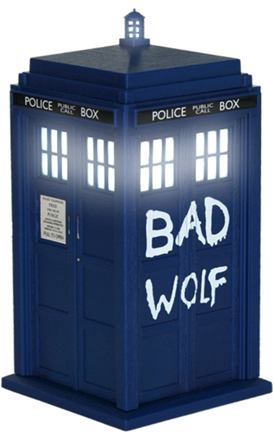 Fametek - Doctor Who - Bad Wolf Tardis Bluetooth Speaker with LED & Sound Effects
