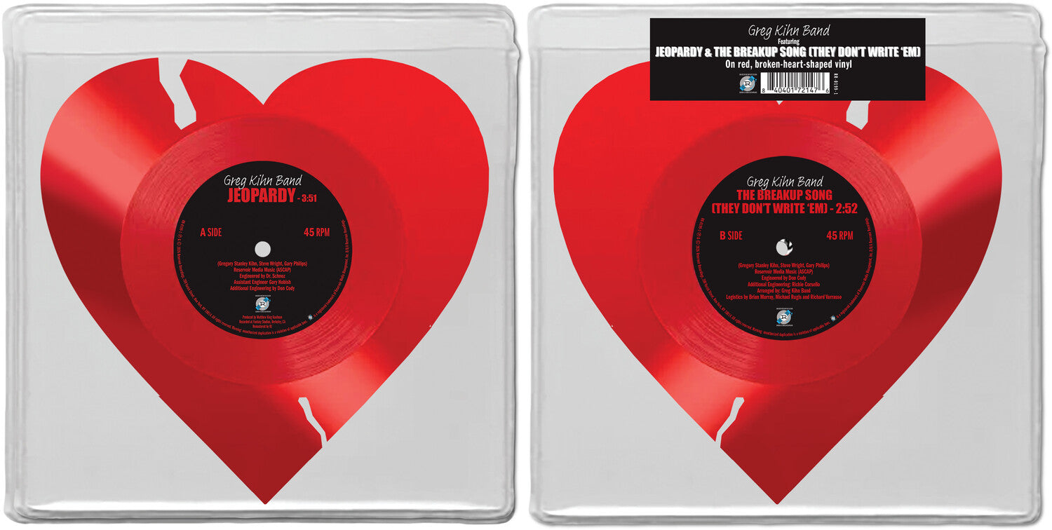 Greg Band Kihn - Jeopardy/The Breakup Song (They Don't Write 'Em) (Red Vinyl)
