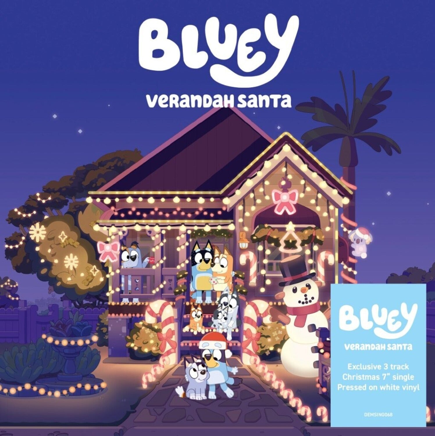 Bluey - Verandah Santa (White Vinyl)