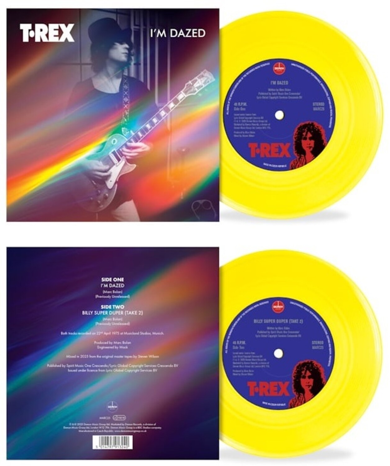 T.Rex - I'm Dazed / Billy Super Duper (Yellow Vinyl)
