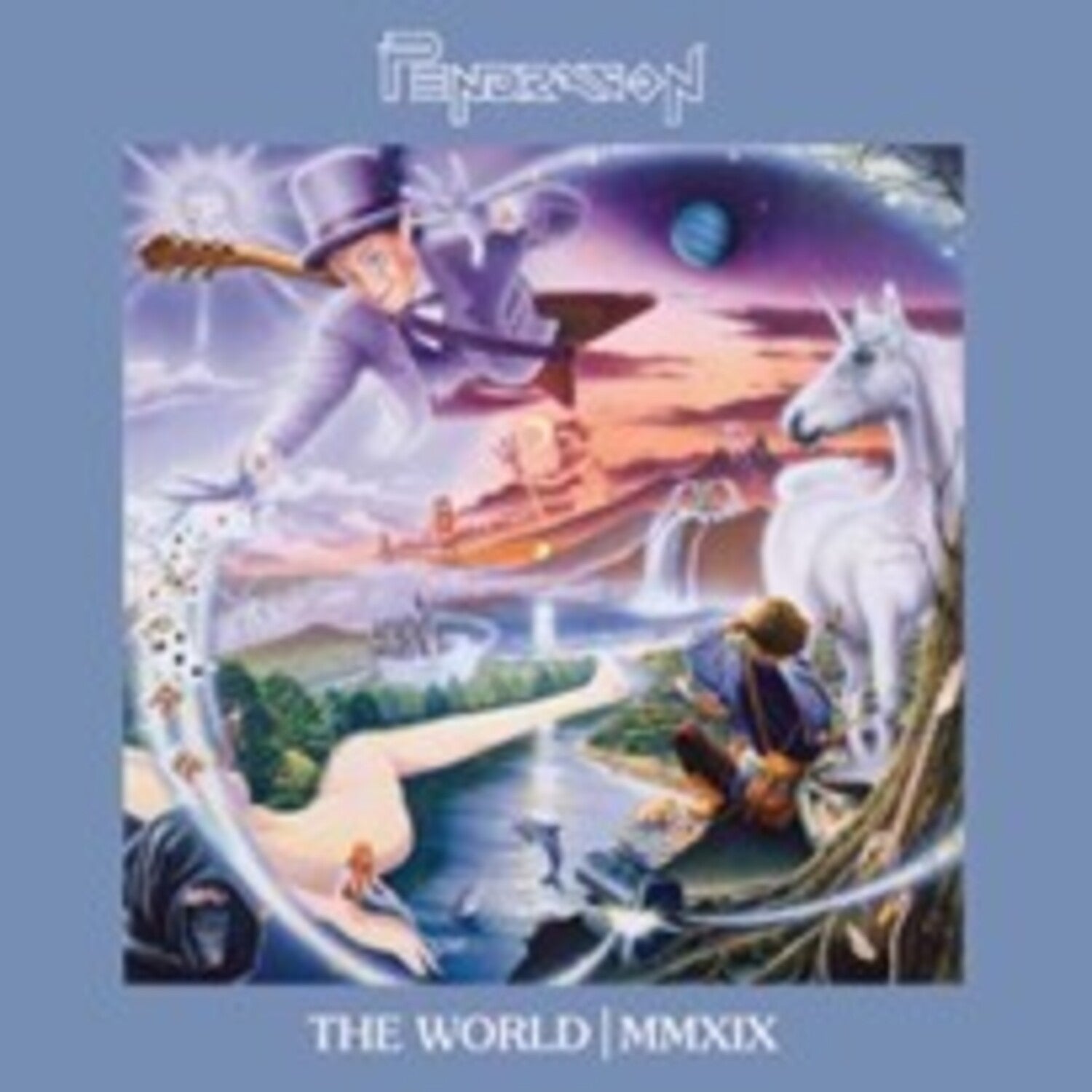 Pendragon - World - 180gm Blue Vinyl with Etched D-side 2xLP (Blue Vinyl)