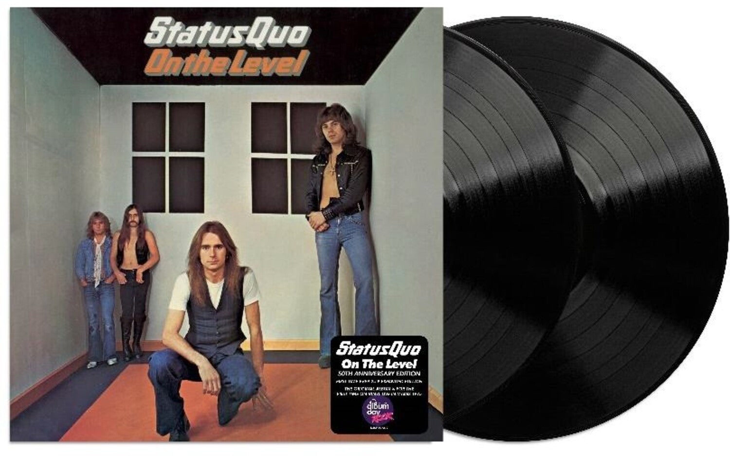 Status Quo - On The Level - NAD 140gm Black Vinyl 2xLP (Anniversary Edition)