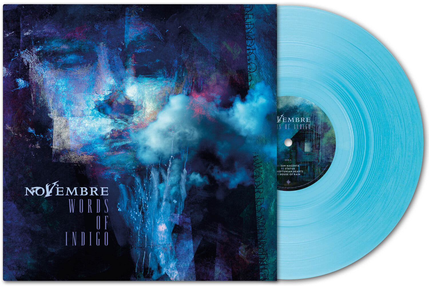 Novembre - Words Of Indigo - 140gm Curacao Blue Vinyl (Blue Vinyl)