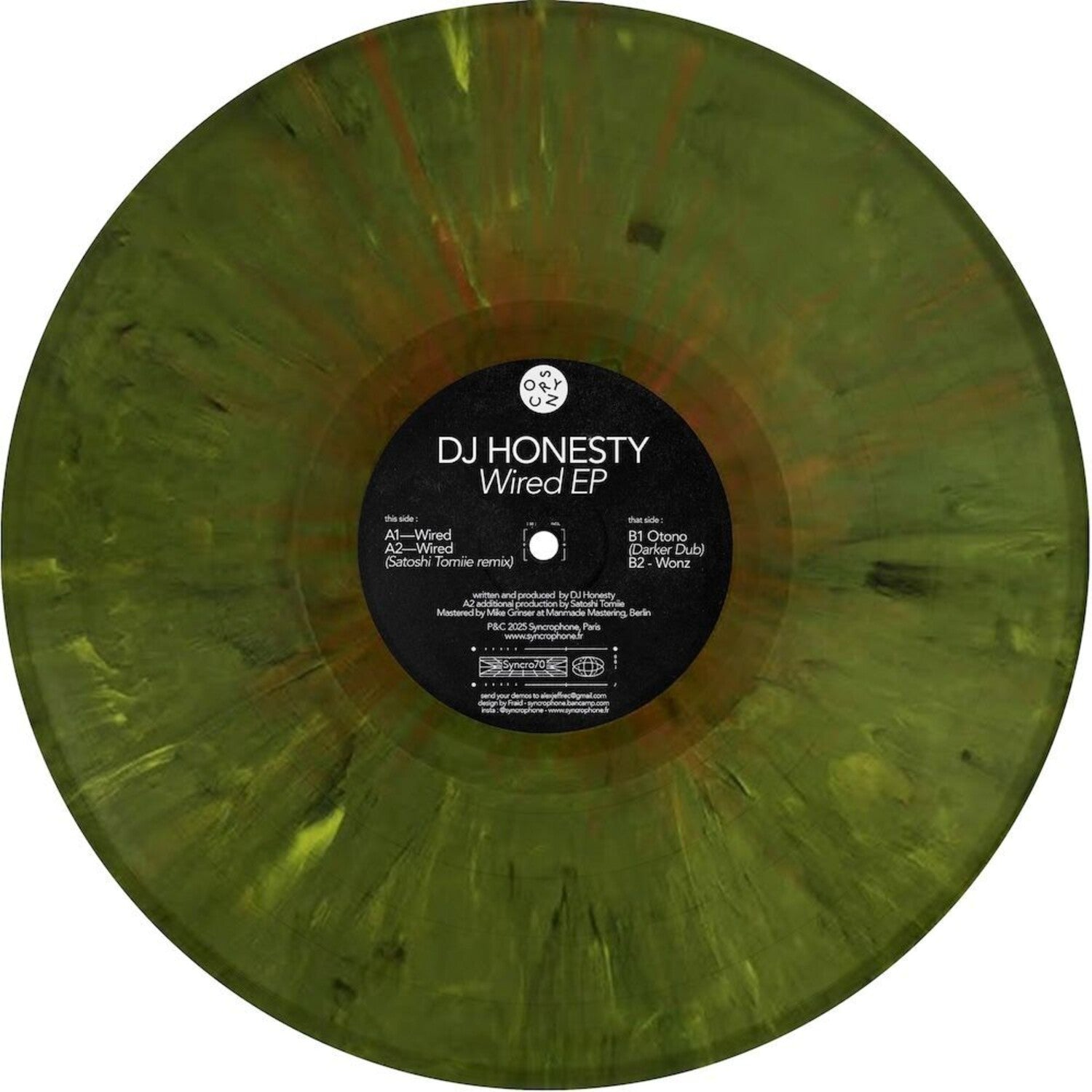 Dj Honesty - Wired (w/ Satoshi Tomiie Remix) (Green Vinyl)