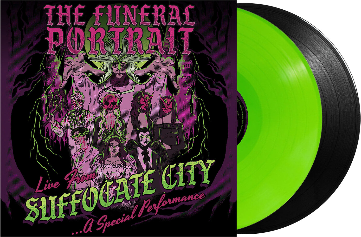 Funeral Portrait - Live From Suffocate City - Lime/Black 2xLP (Lime Vinyl)