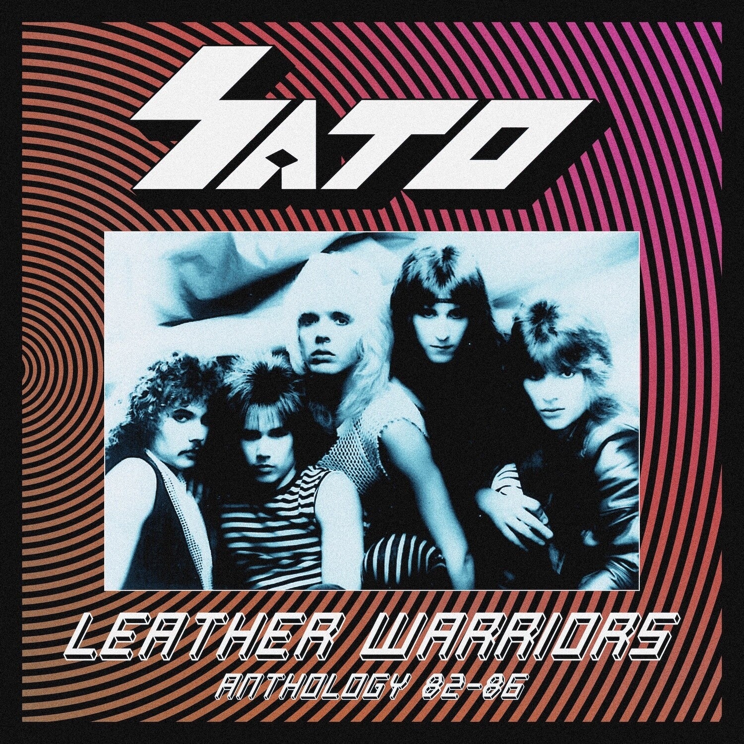 Sato - Leather Warriors - Anthology 82/86 - Pink/Black Splatter (Pink Vinyl)
