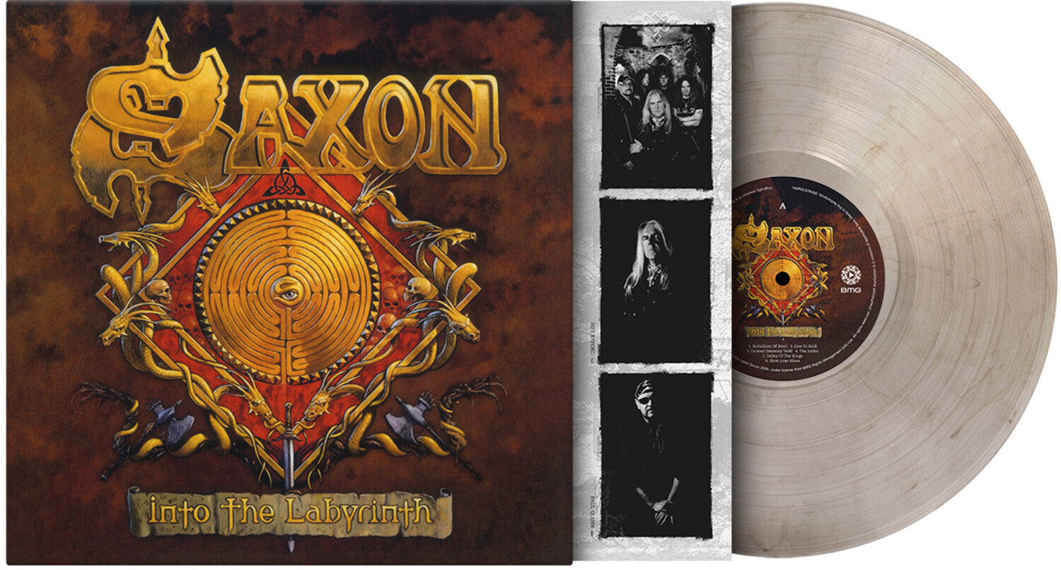 Saxon - Into The Labyrinth - Limited 180-Gram Crystal Clear & Black Marble Colored Vinyl (Clear Vinyl)
