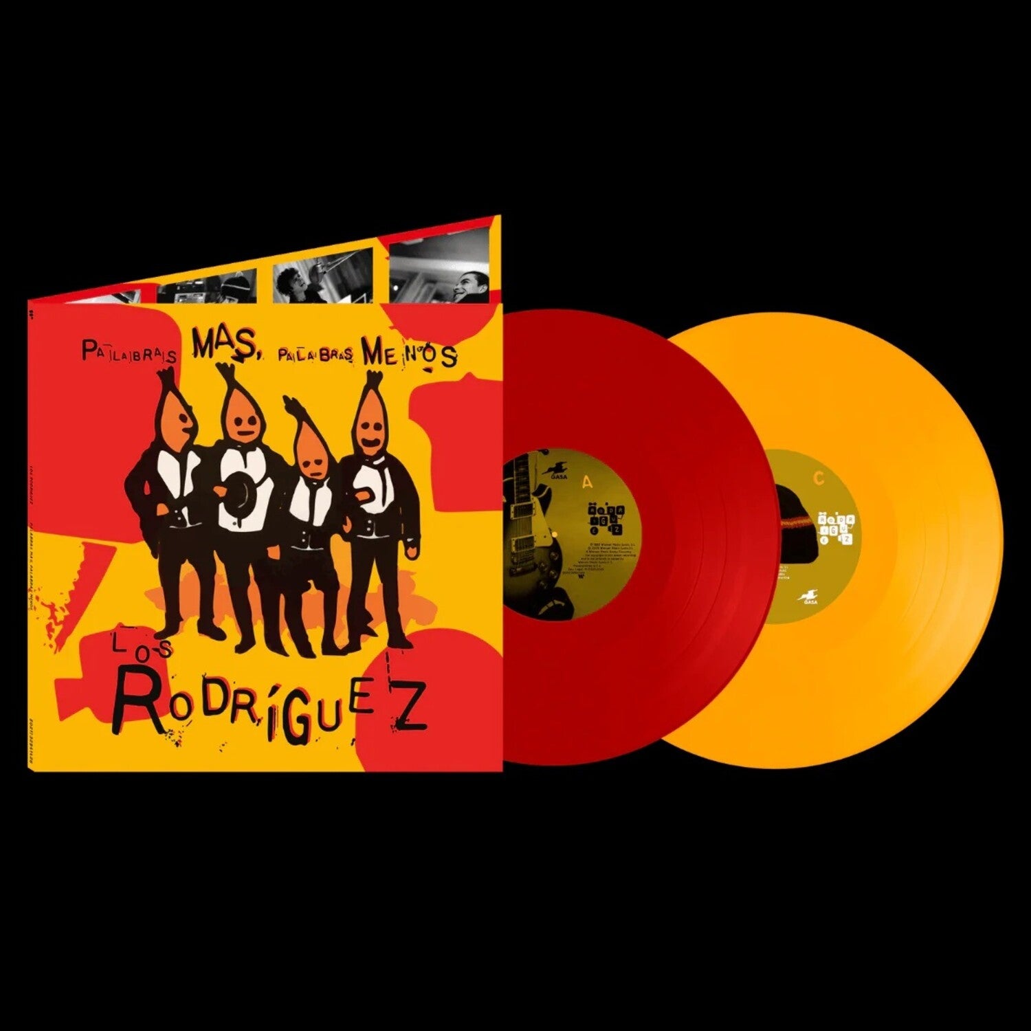 Los Rodriguez - Palabras Mas, Palabras Menos - Yellow & Red Vinyl 2xLP (Yellow Vinyl)