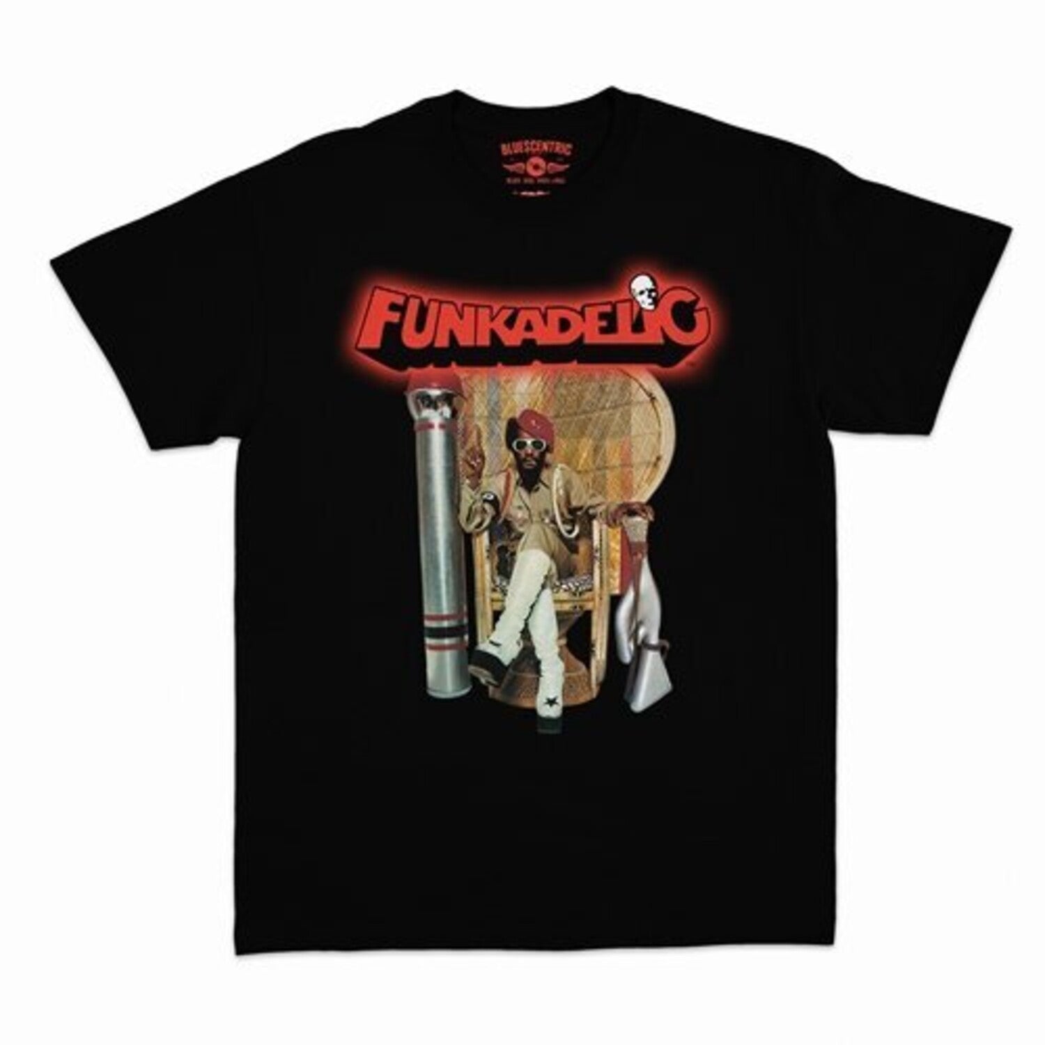 Funkadelic Uncle Jam Peacock Chair Heavy Cotton T-Shirt