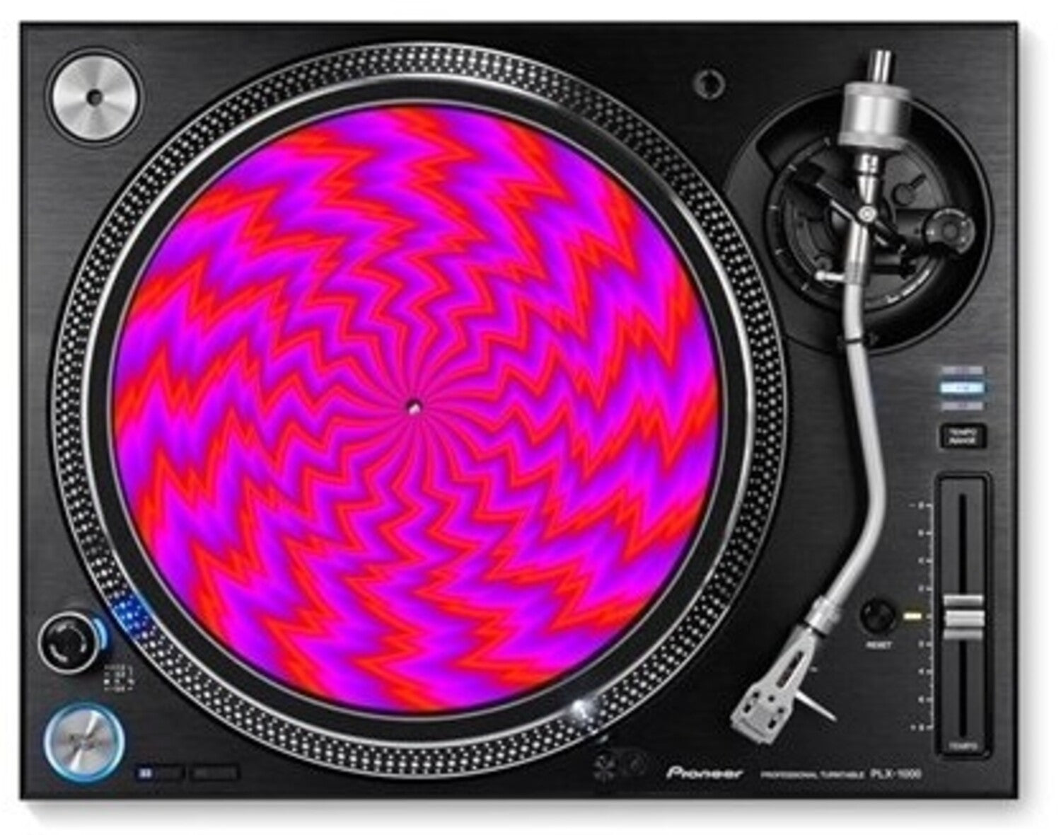 Optical Illusion - Hot Electric - Graphic Turntable Slip Mat