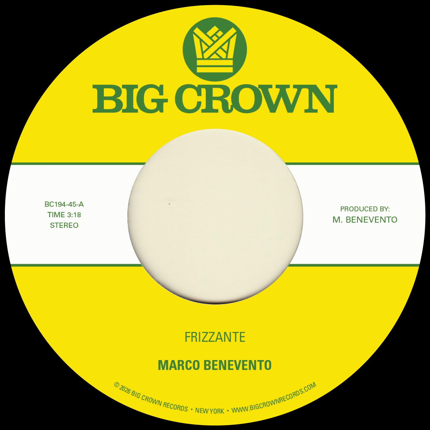 Marco Benevento - Frizzante B/W Turandot