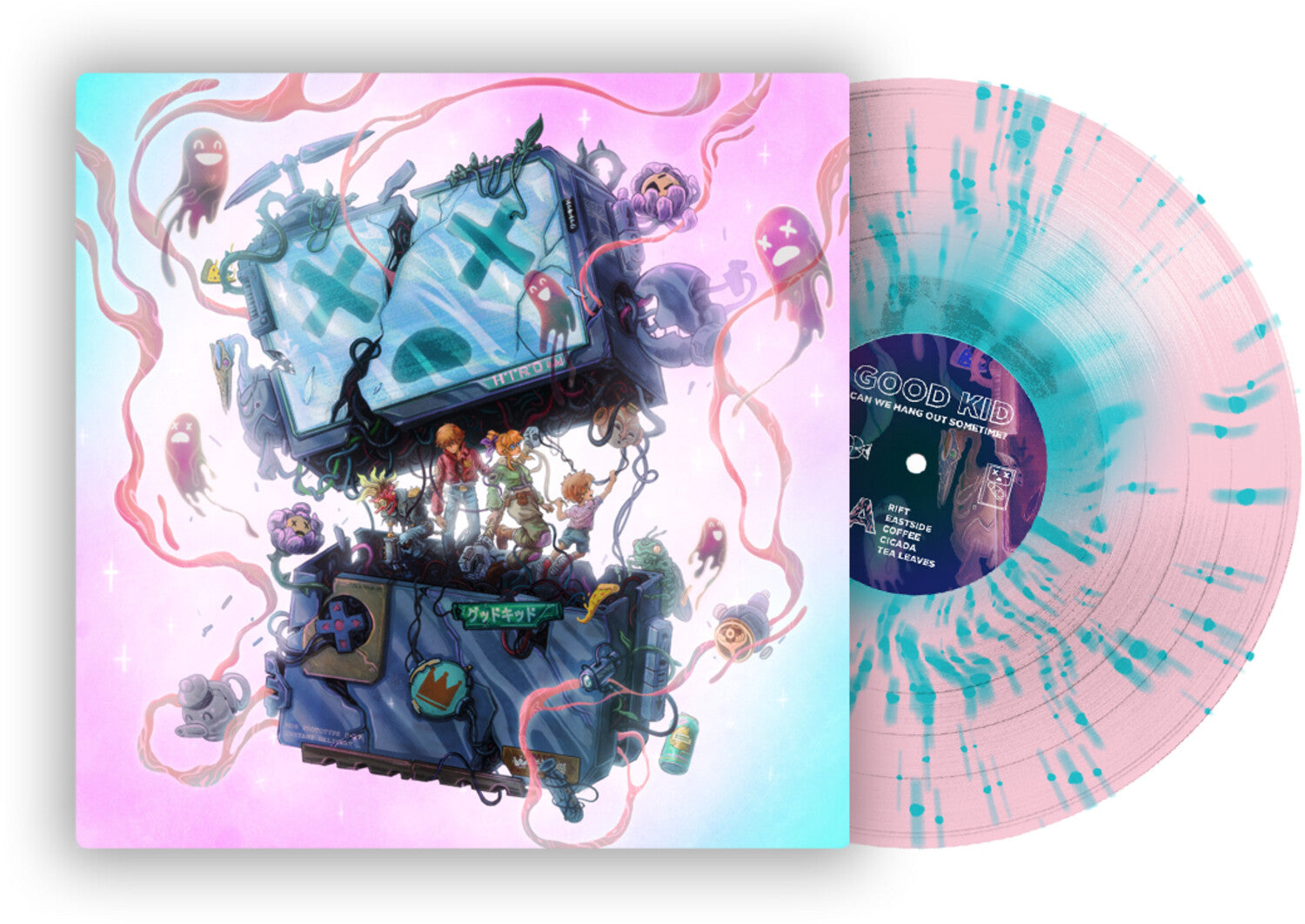 Good Kid - Can We Hang Out Sometime? - Light Blue in Pink Splatter (Splatter Vinyl)