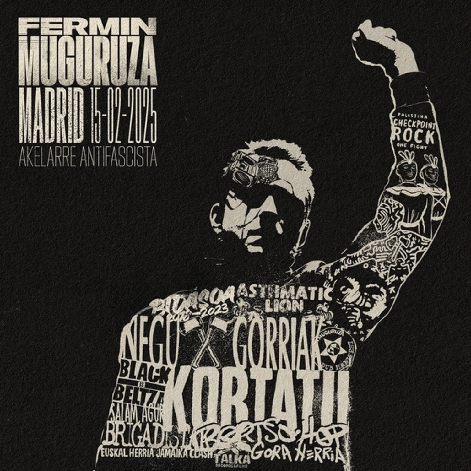 Fermin Muguruza - Madrid 15-02-2025: Akelarre Antifacista 3xLP