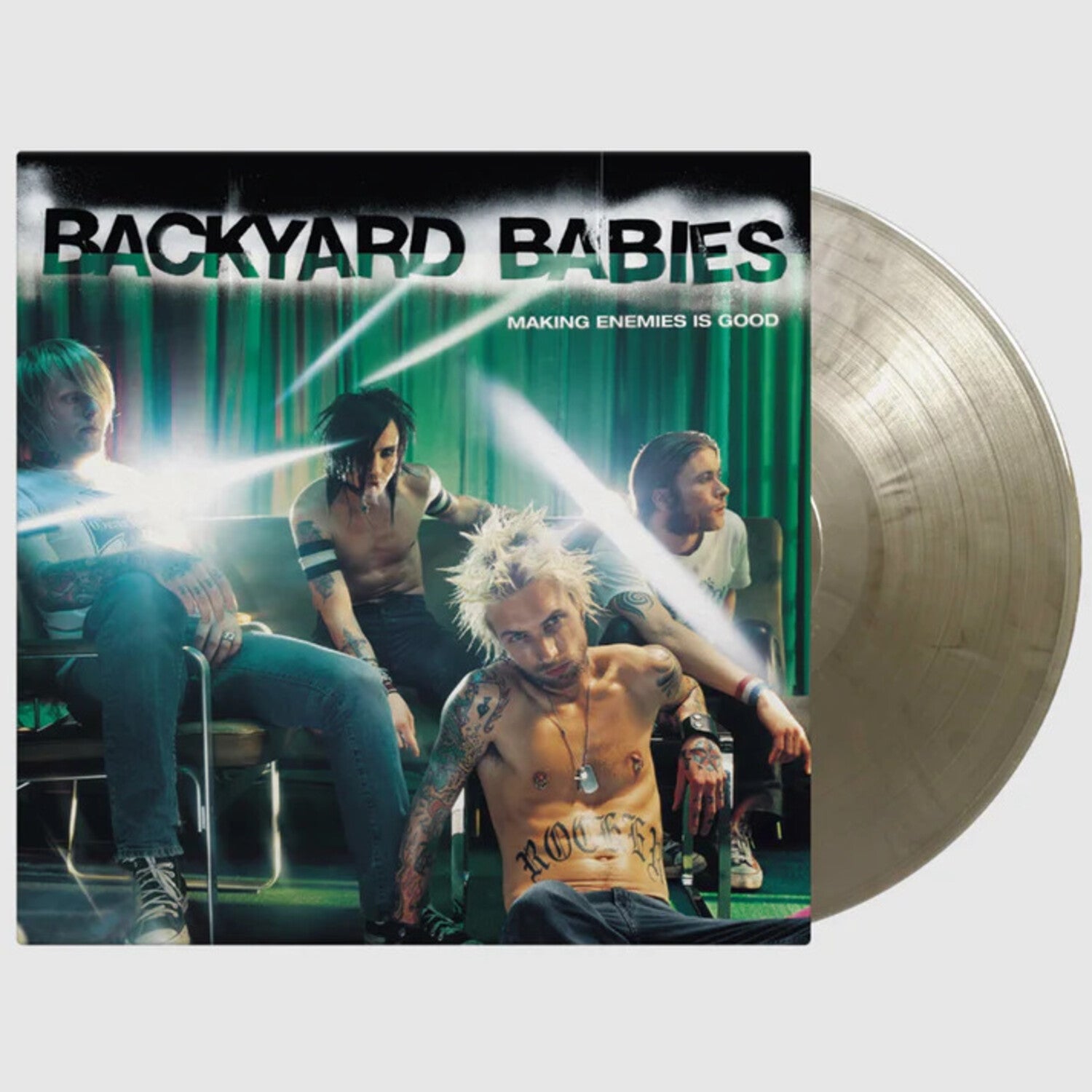 Backyard Babies - Making Enemies Is Good - Limited 180-Gram Silver & Black Marble Colored Vinyl (Silver Vinyl)