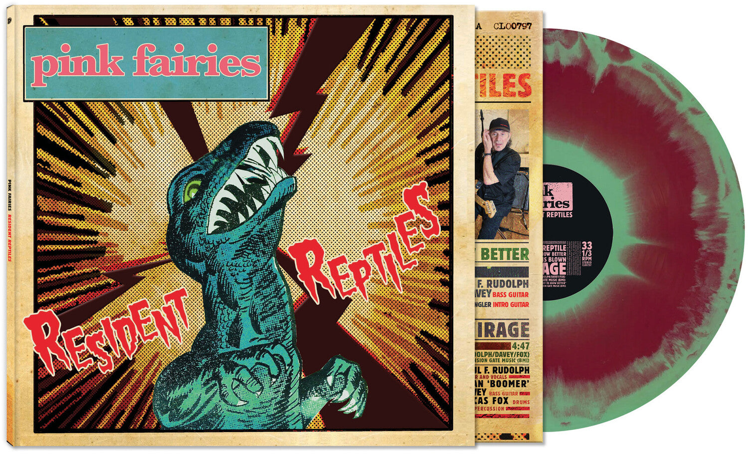 Pink Fairies - Resident Reptiles (Green Vinyl)