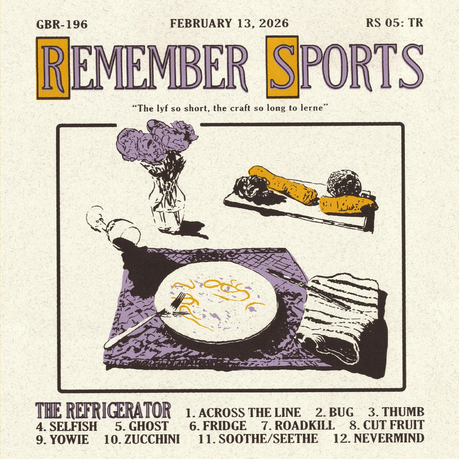 Remember Sports - The Refrigerator (Custard Opaque Vinyl)