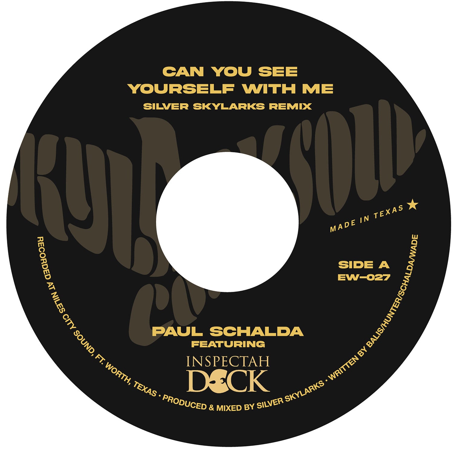 Paul Schalda / Inspectah Deck - Can You See Yourself with Me (Clear Vinyl)