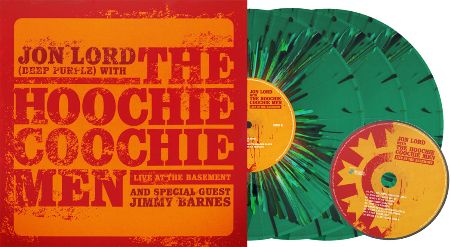 Jon Lord / Hoochie Coochie Men / Jimmy Barnes - Live At The Basement - Alliance Exclusive Splatter Vinyl + Cd 3xLP (Splatter Vinyl)